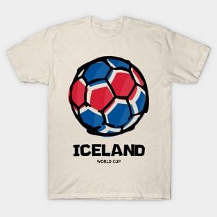 Iceland Football Country Flag T-Shirt